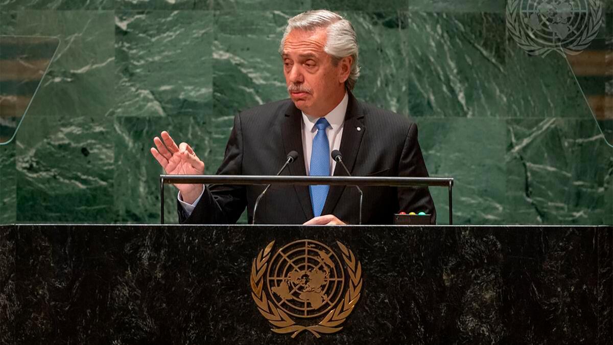 Alberto en la ONU: "La arquitectura financiera apuesta a la especulación"