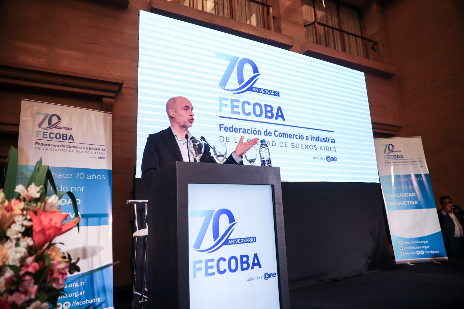 Larreta en FECOBA: "Ustedes dan empleo y se la juegan por nuestro país"