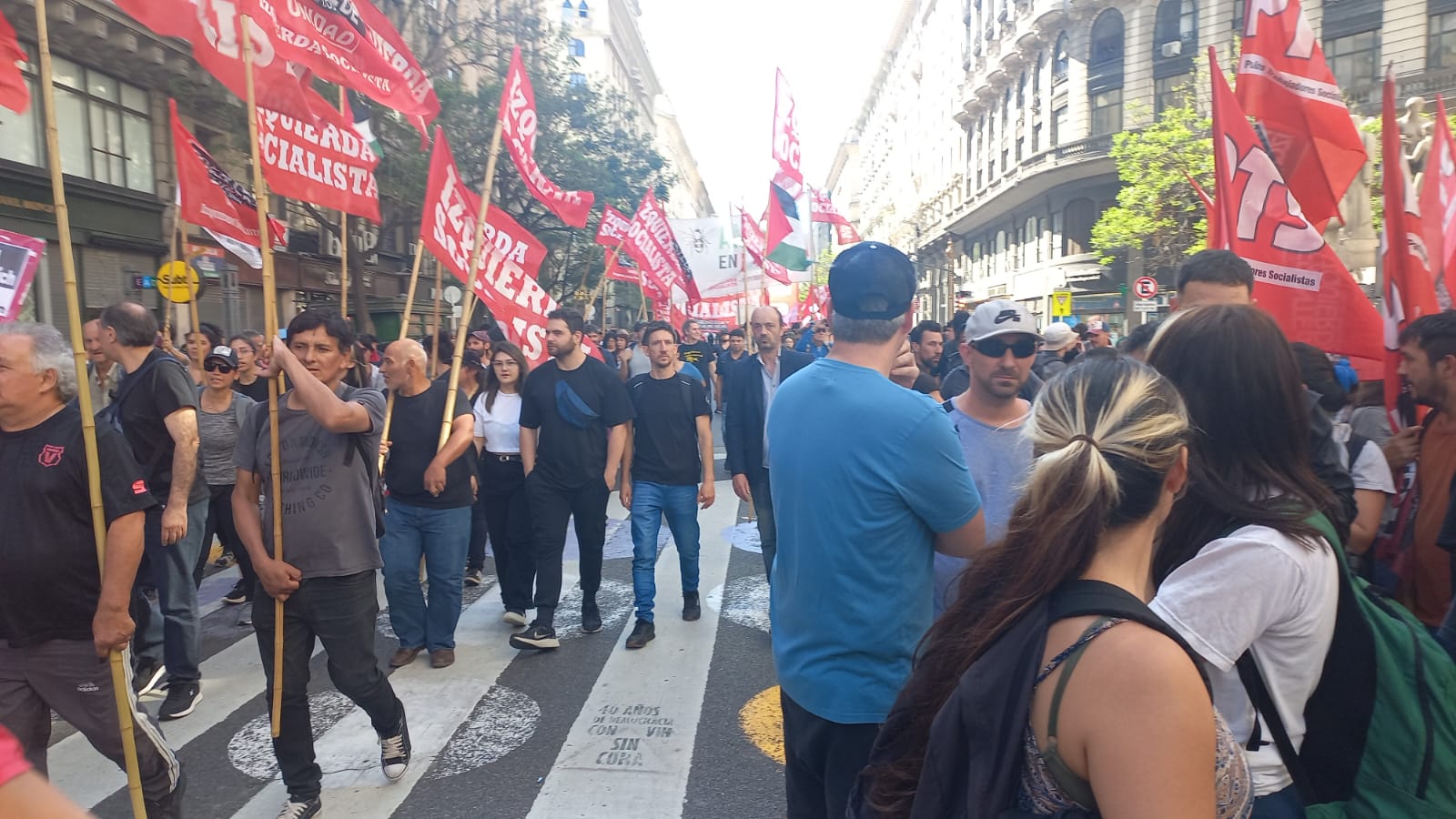 La izquierda pudo tomar la calle y el protocolo fracasó aún con poca gente