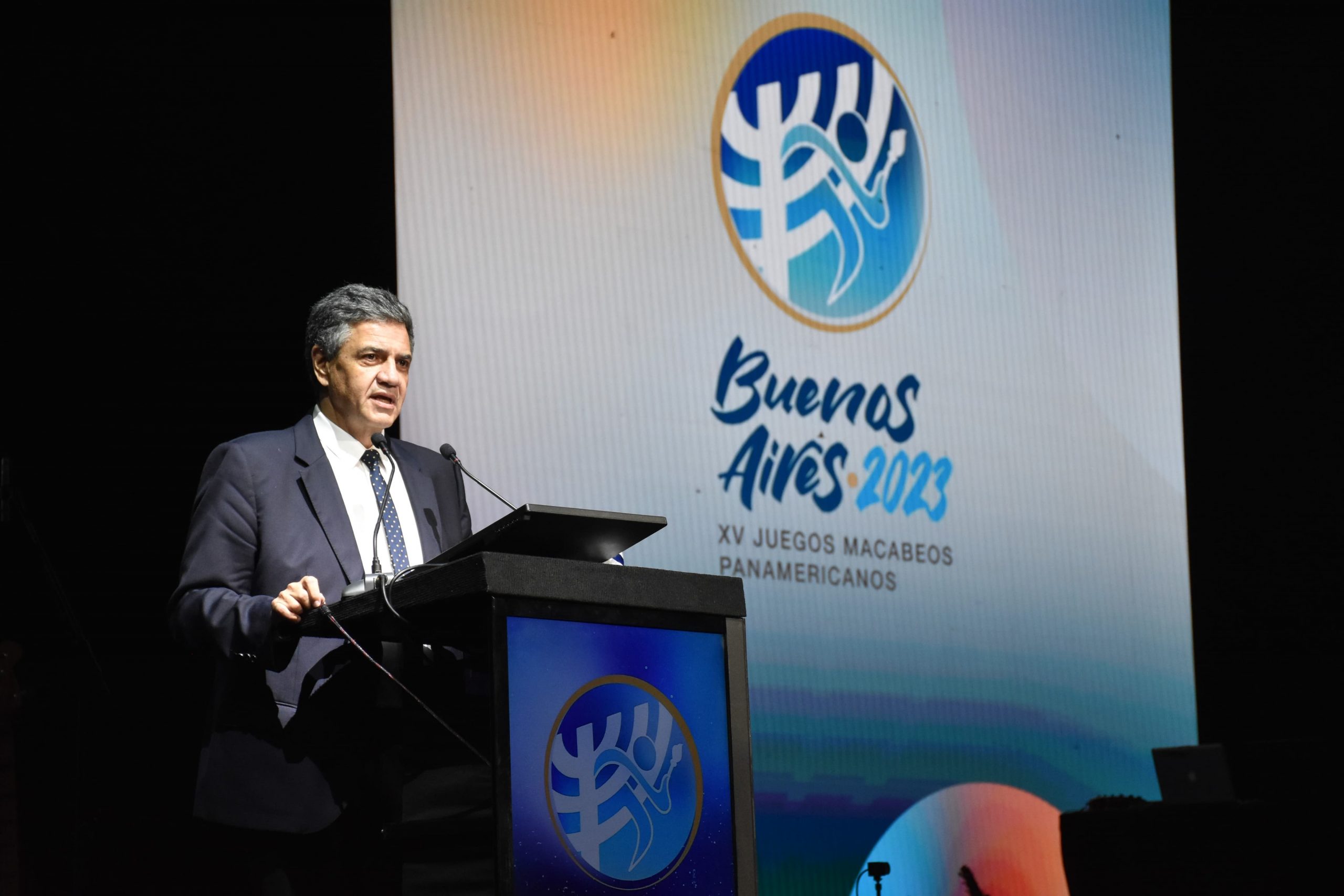 Jorge Macri participó de la apertura de los Juegos Macabeos 2023