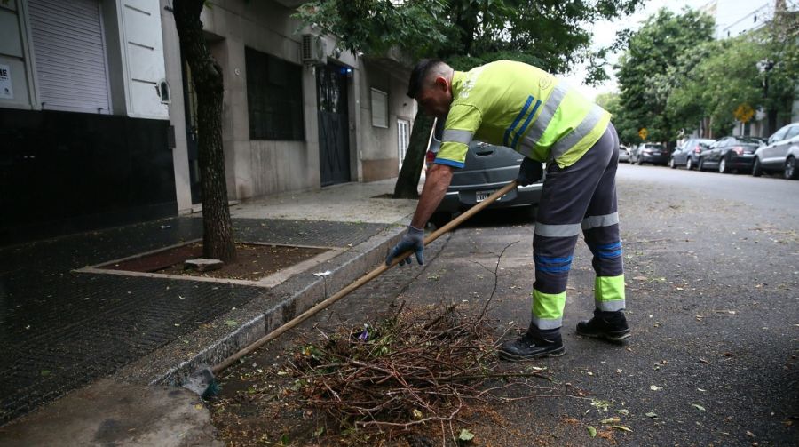 El GCBA desplegó un operativo ante la inusual tormenta