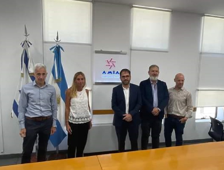 Silvia Imas visitó la AMIA y dialogó con sus autoridades