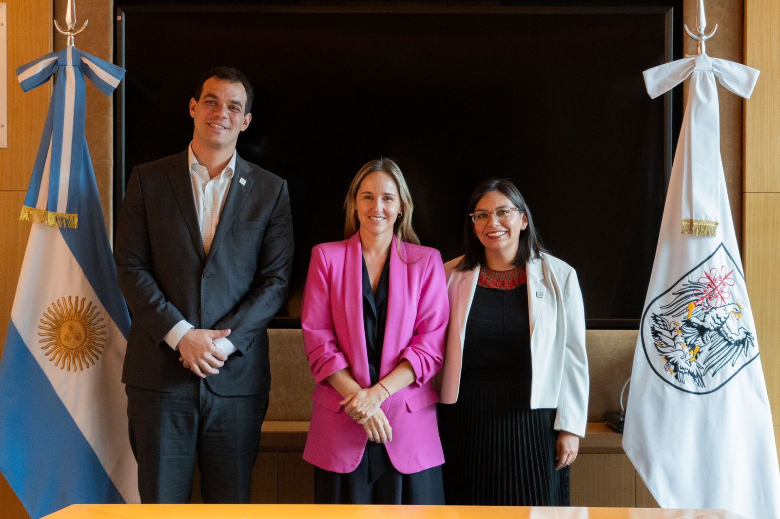 Clara Muzzio recibió a la delegación del C40