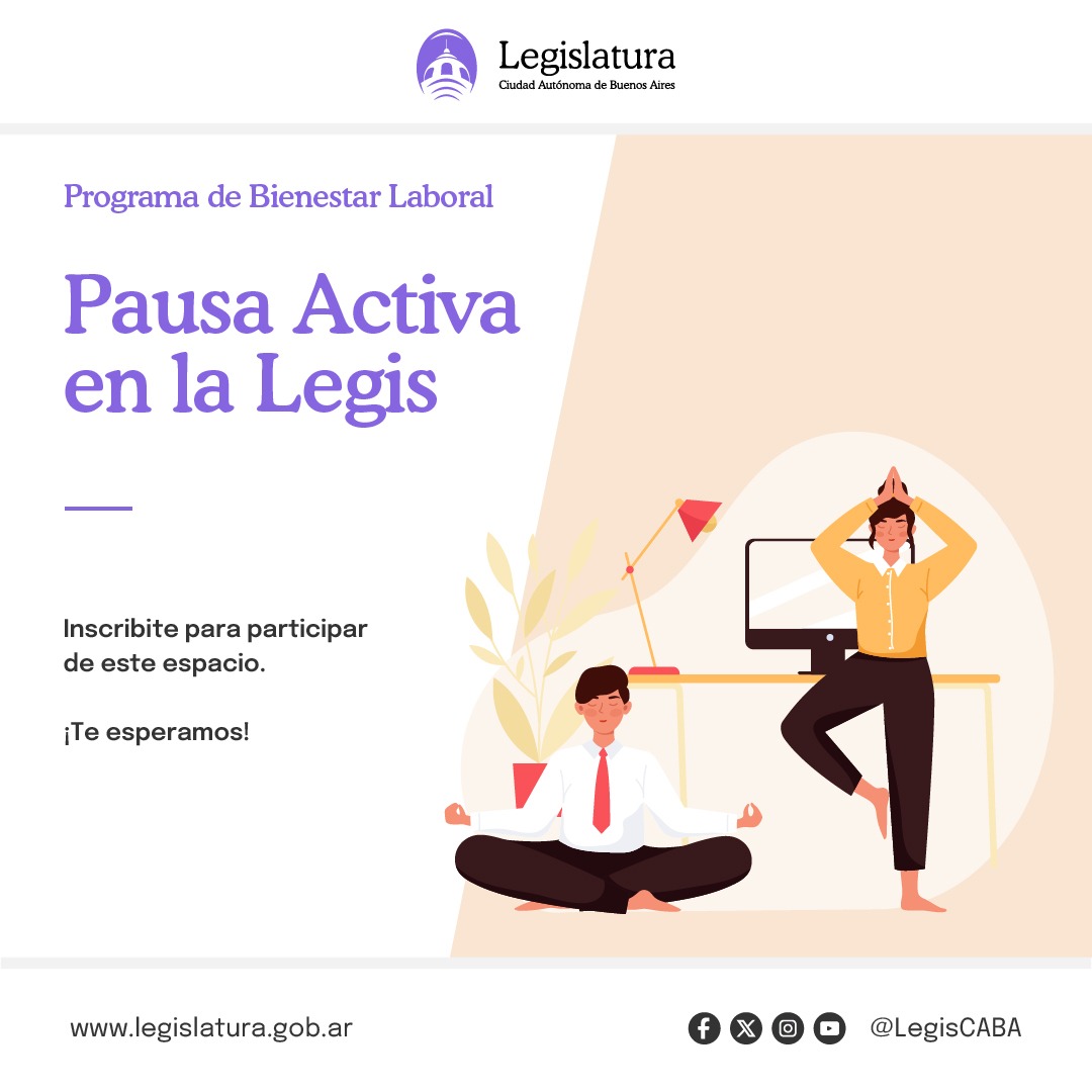 Pausa activa en la Legislatura porteña