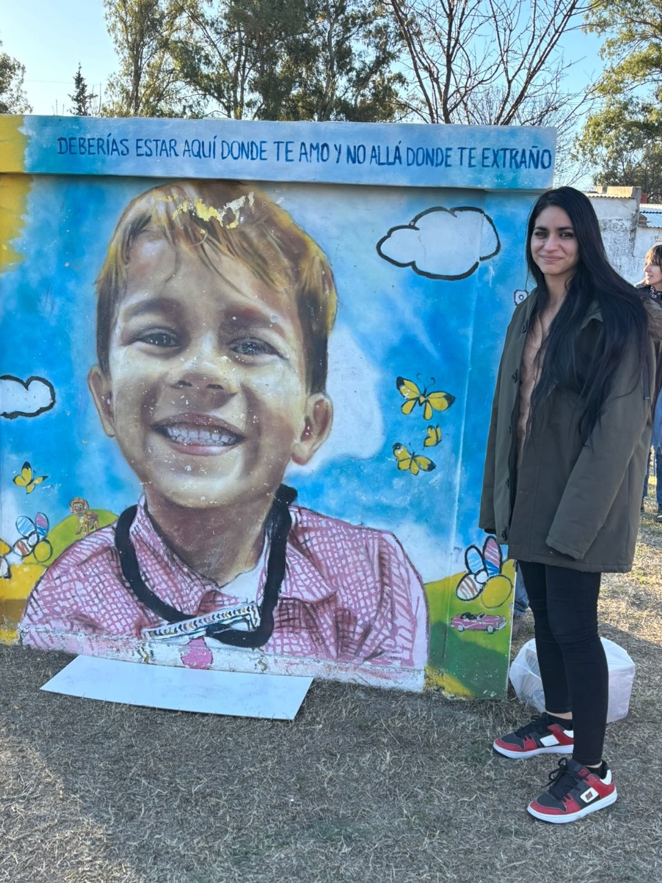 Lucía Montenegro visitó al abuelo de Lucio Dupuy