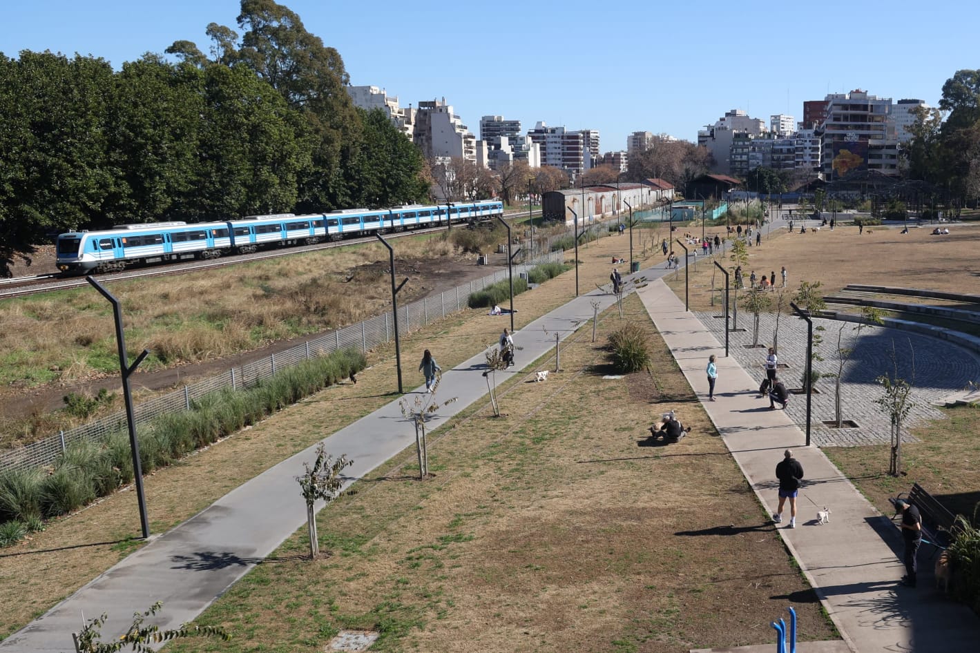 Más de 80 mil vecinos ya pueden disfrutar del Parque Ferroviario de Colegiales