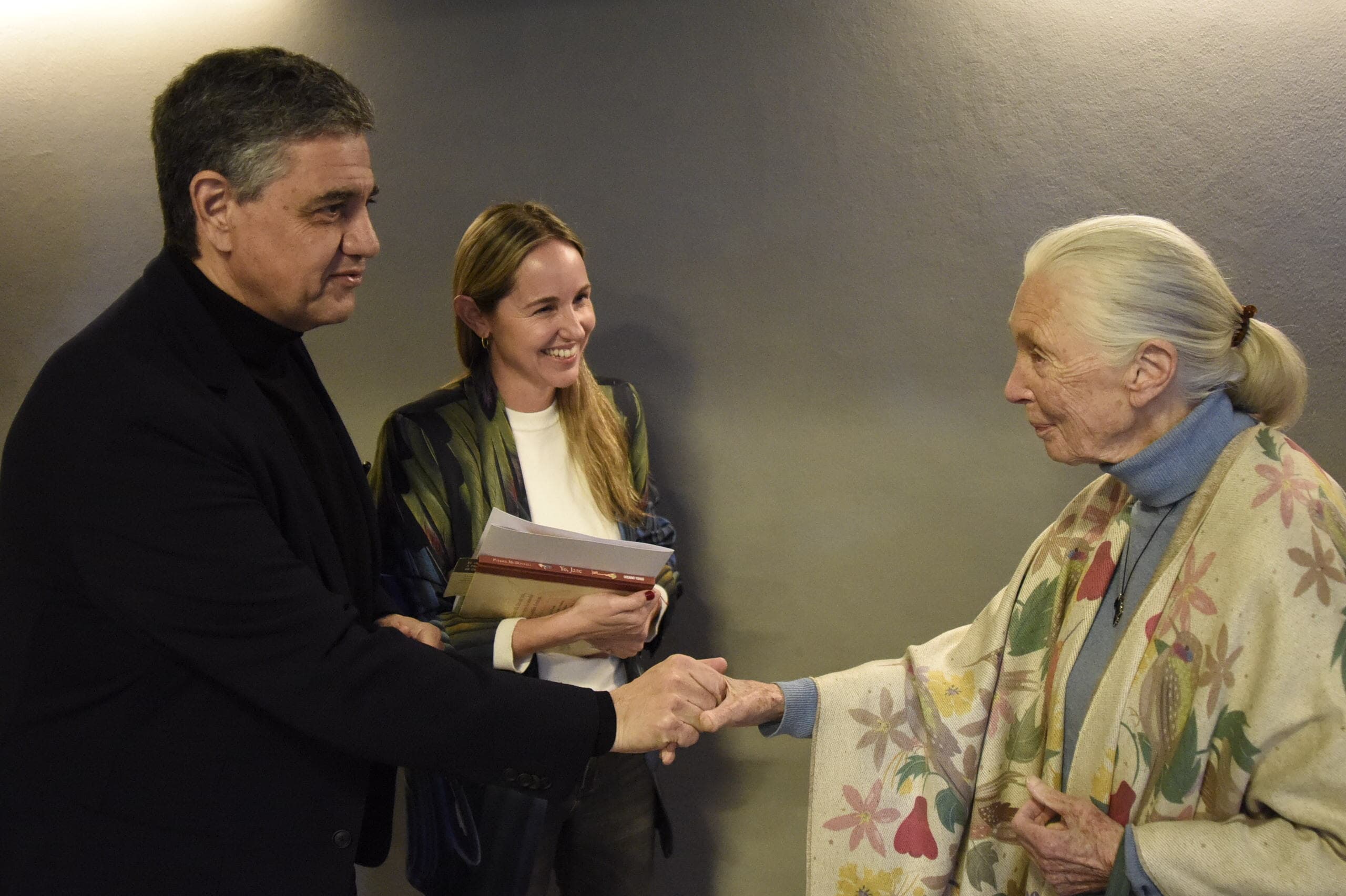 Jorge Macri y la activista Jane Goodall, contra el cambio climático