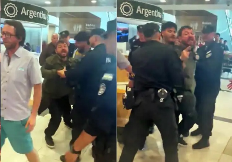 Grabois fue escrachado en Ezeiza y reaccionó: "¿A quién le robé?"