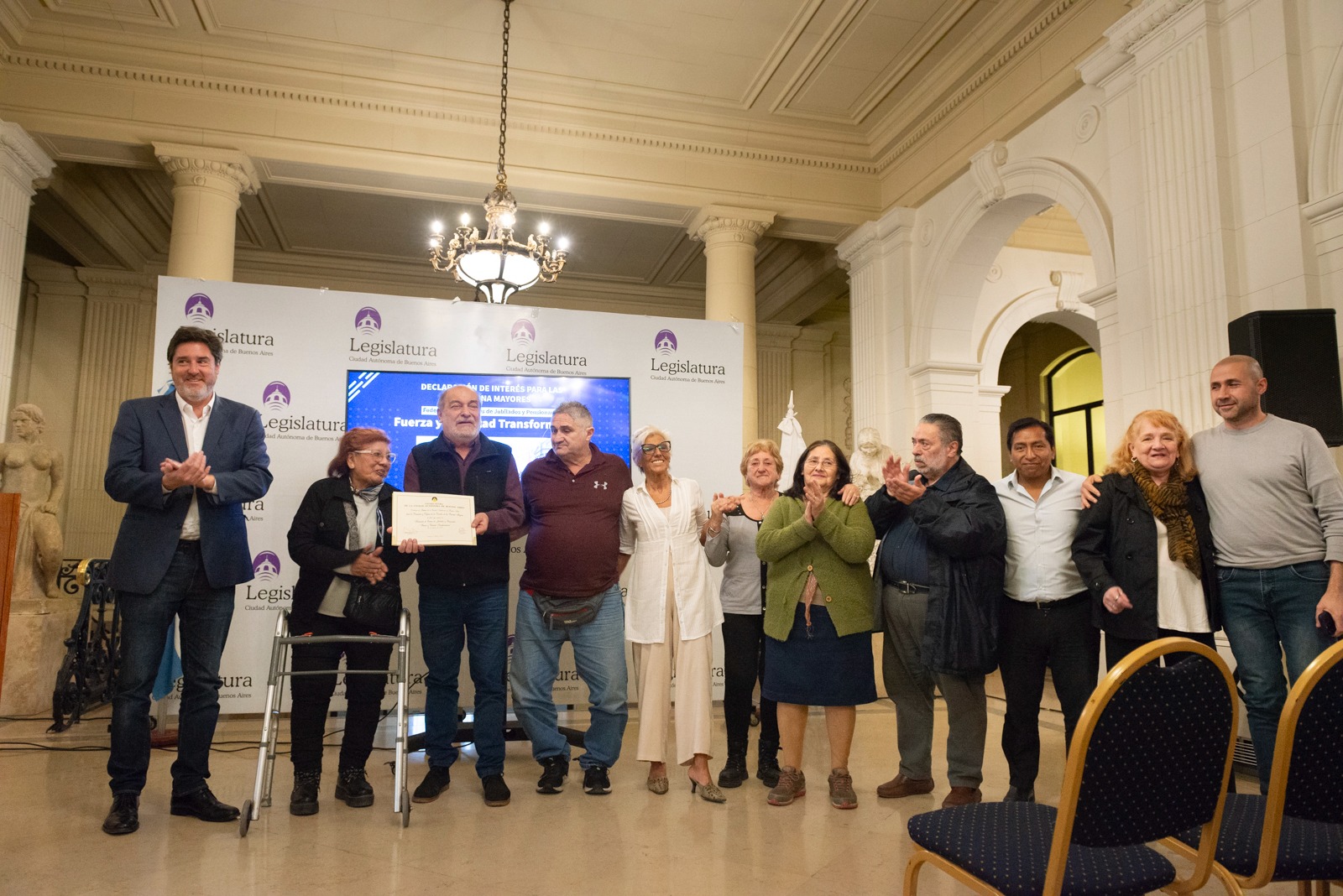 Declaran de Interés la Federación de Centros de Jubilados “Fuerza y Voluntad Transformadora”