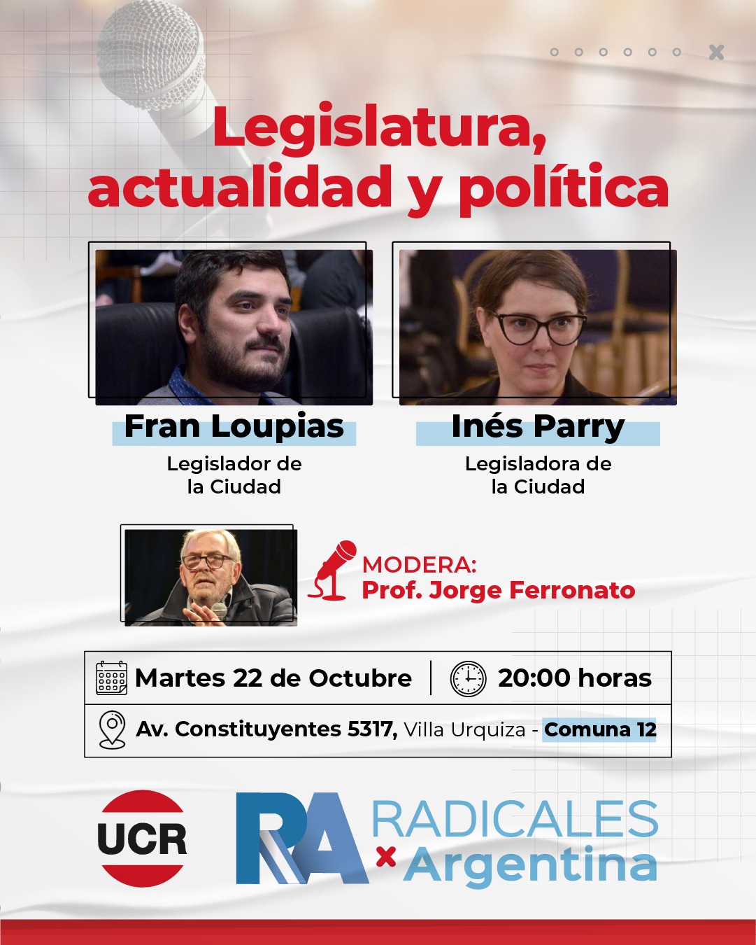 "En la Ciudad, tenemos la intención de un radicalismo con vocación de ser protagonista"