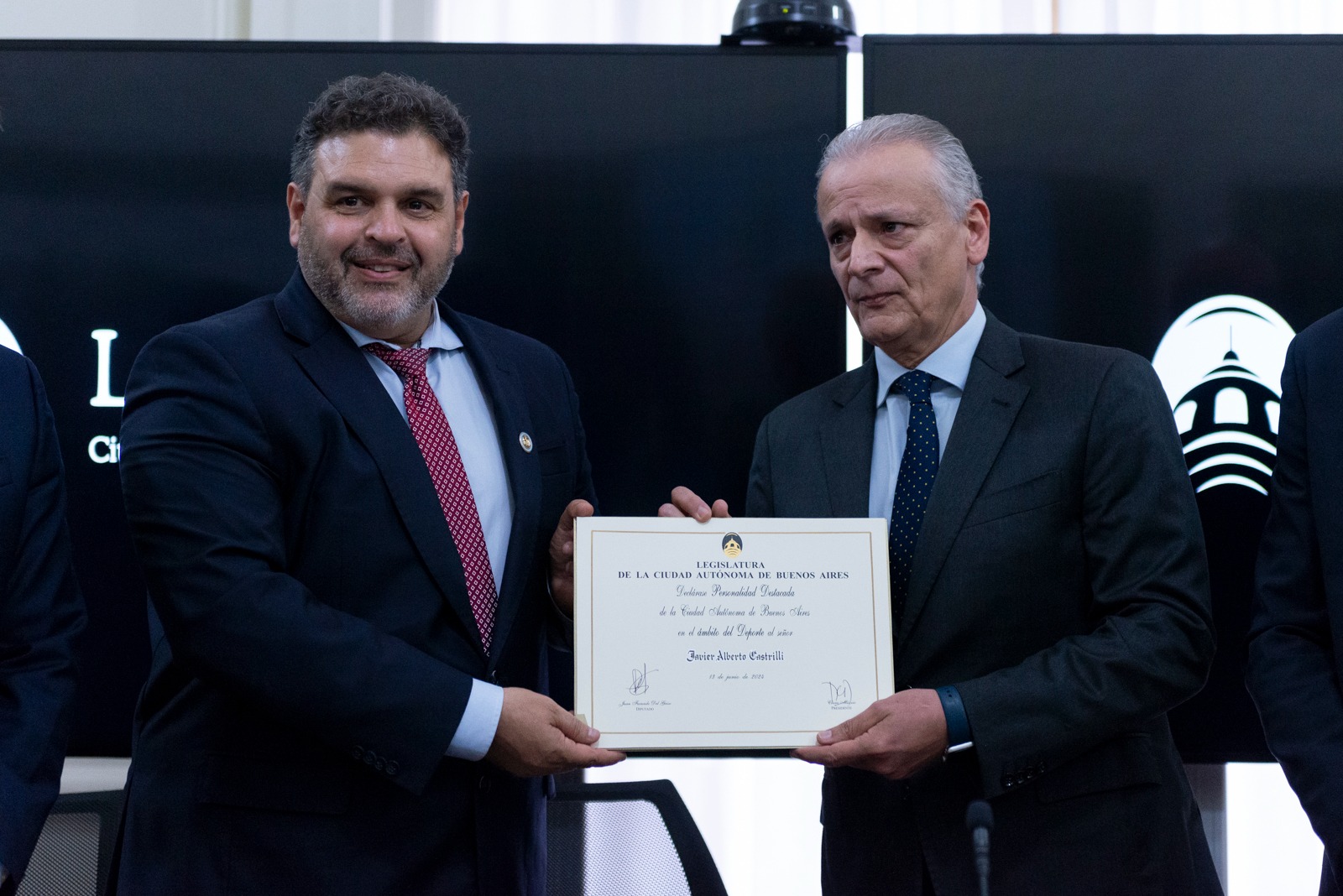 Personalidad Destacada: Castrilli fue reconocido por la Legislatura