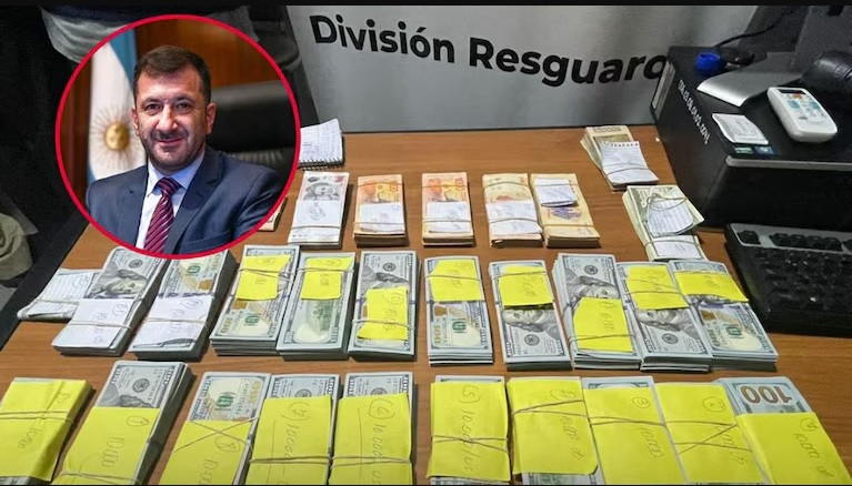 Escándalo: demoraron en Paraguay al senador Kueider con USD 200.000 sin declarar