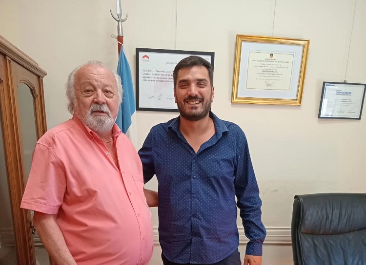 Loupias se reunió con el nieto de Francisco Beiró por la recuperación del espacio