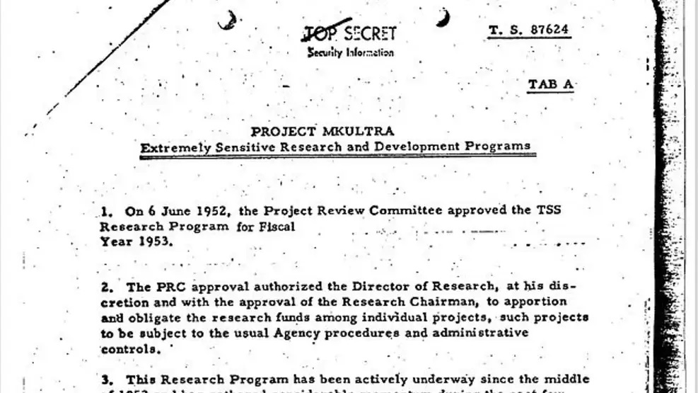 Los 'X Files' de la CIA revelaron experimentos secretos de control mental