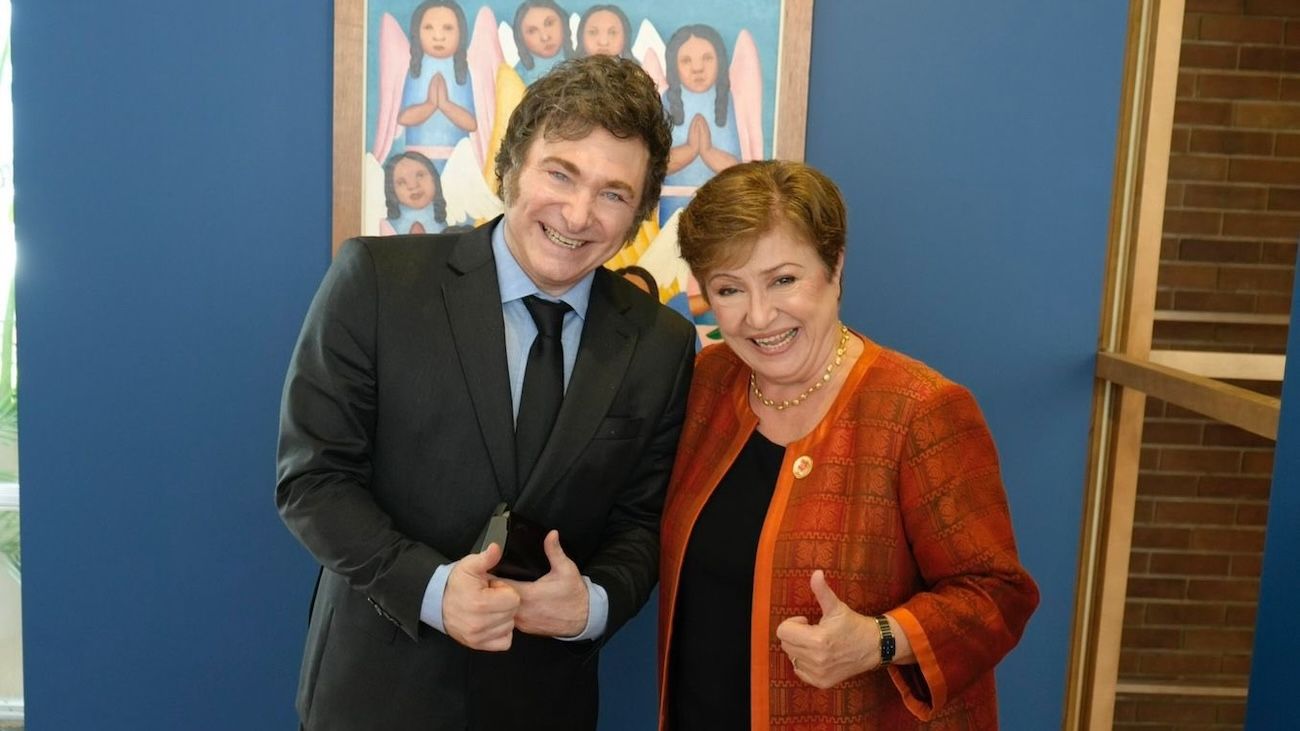 Milei se reunió con Georgieva y un equipo del FMI viajará a Buenos Aires