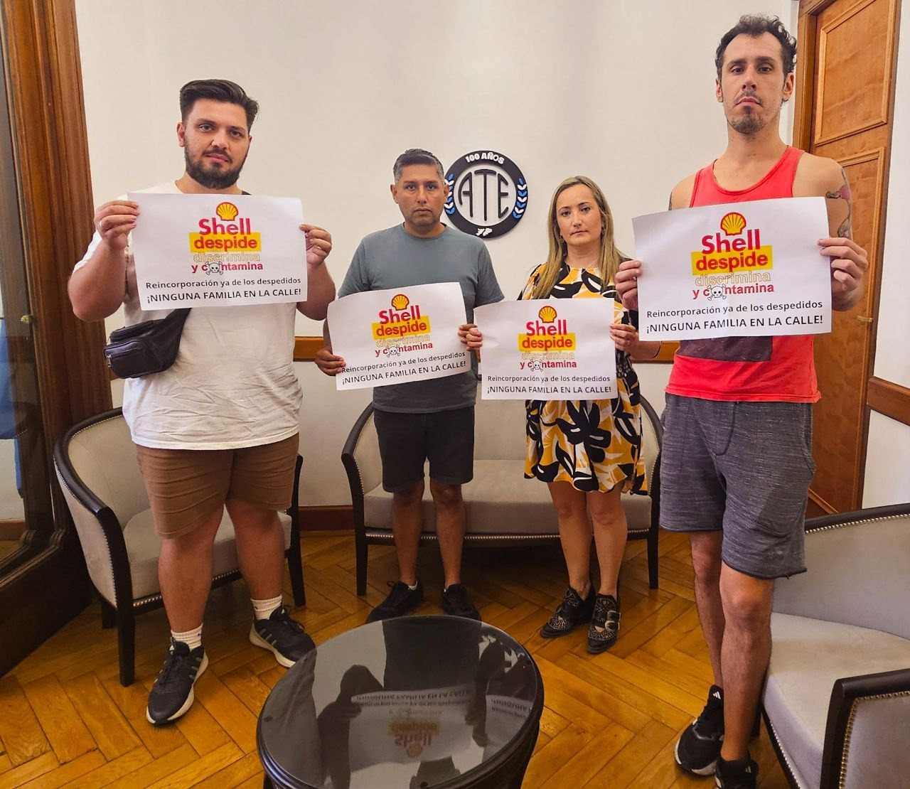 ATE se reunió con despedidos de Shell Avellaneda