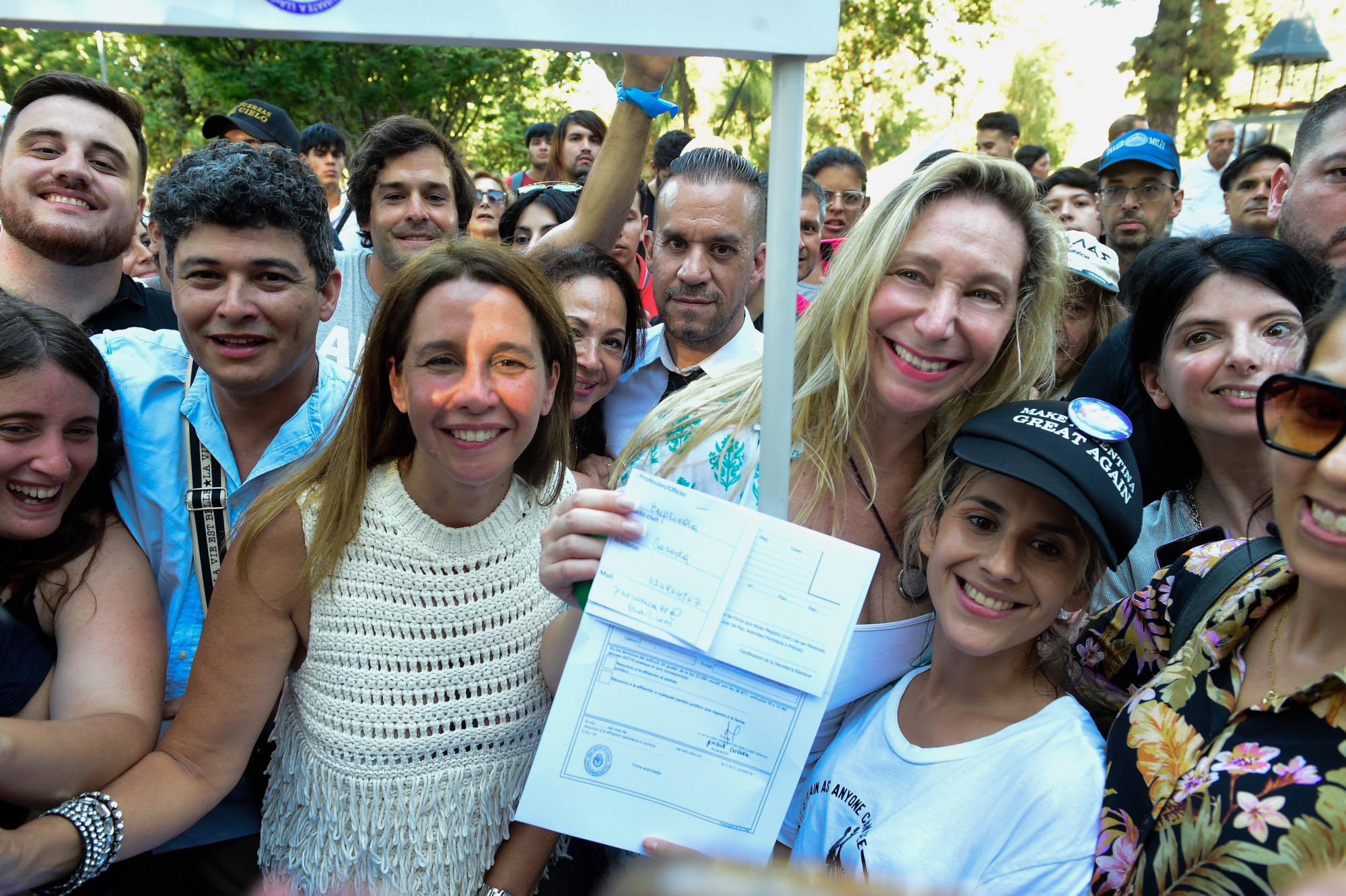 Karina Milei bajó a la Ciudad en una tibia jornada de afiliación