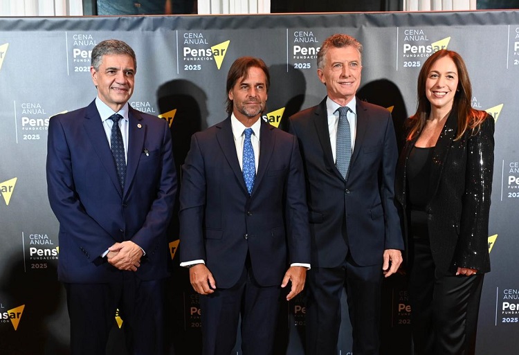 La Fundación Pensar reunió a Macri y Lacalle Pou