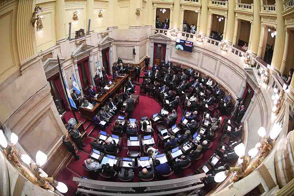 Con algunas "perlitas", el Senado le rindió homenaje al papa Francisco