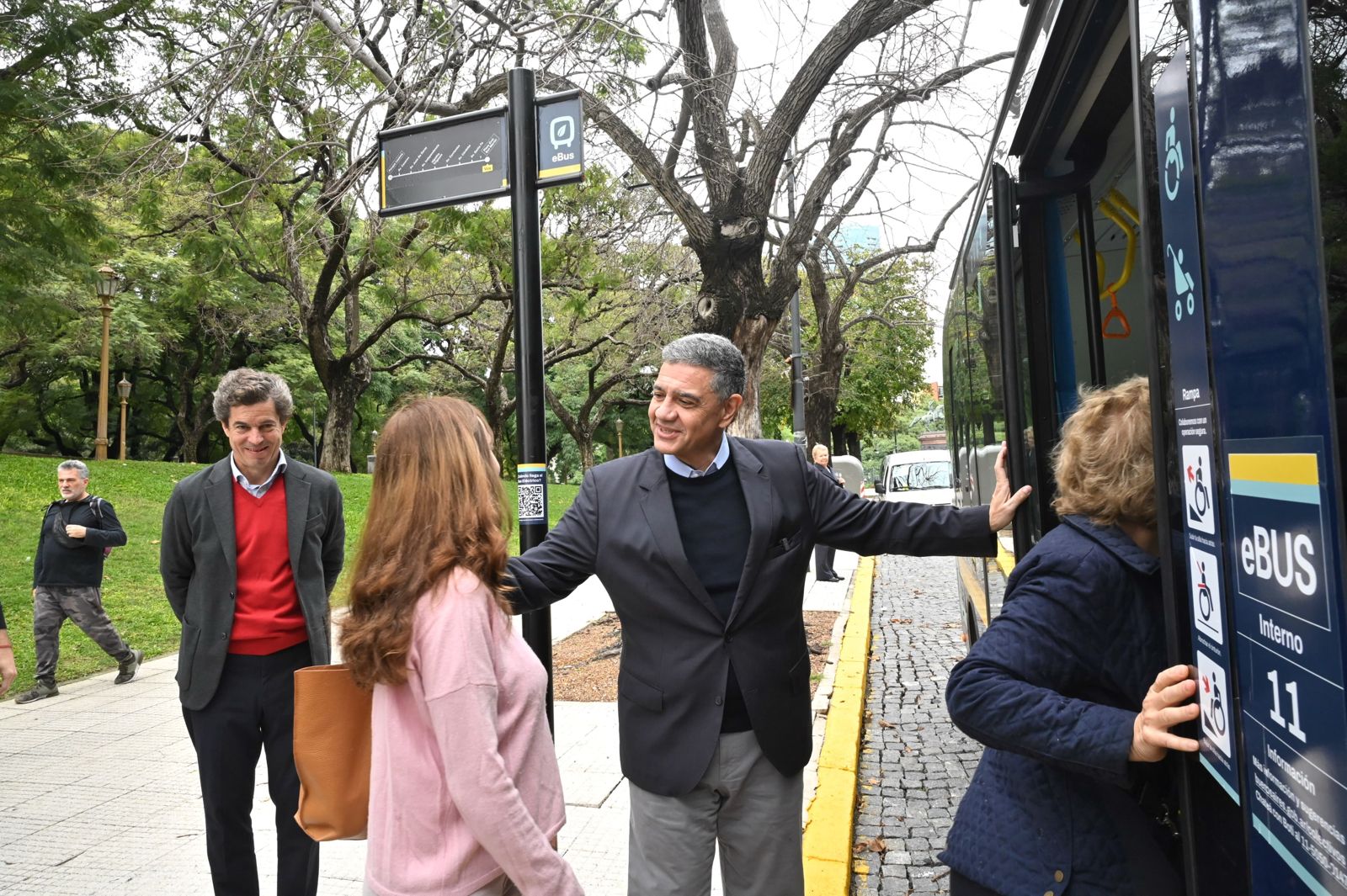 Jorge Macri en el primer día de los buses eléctricos: “Trajimos la última tecnología"