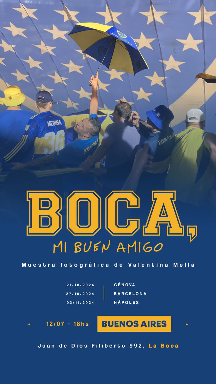 Llega a la Argentina la muestra fotográfica “Boca, mi buen amigo”