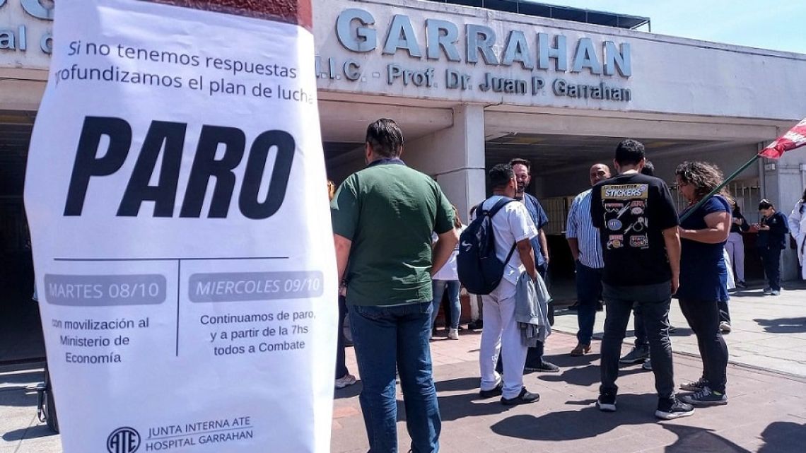 Los trabajadores del Garrahan harán un nuevo paro por 24 horas