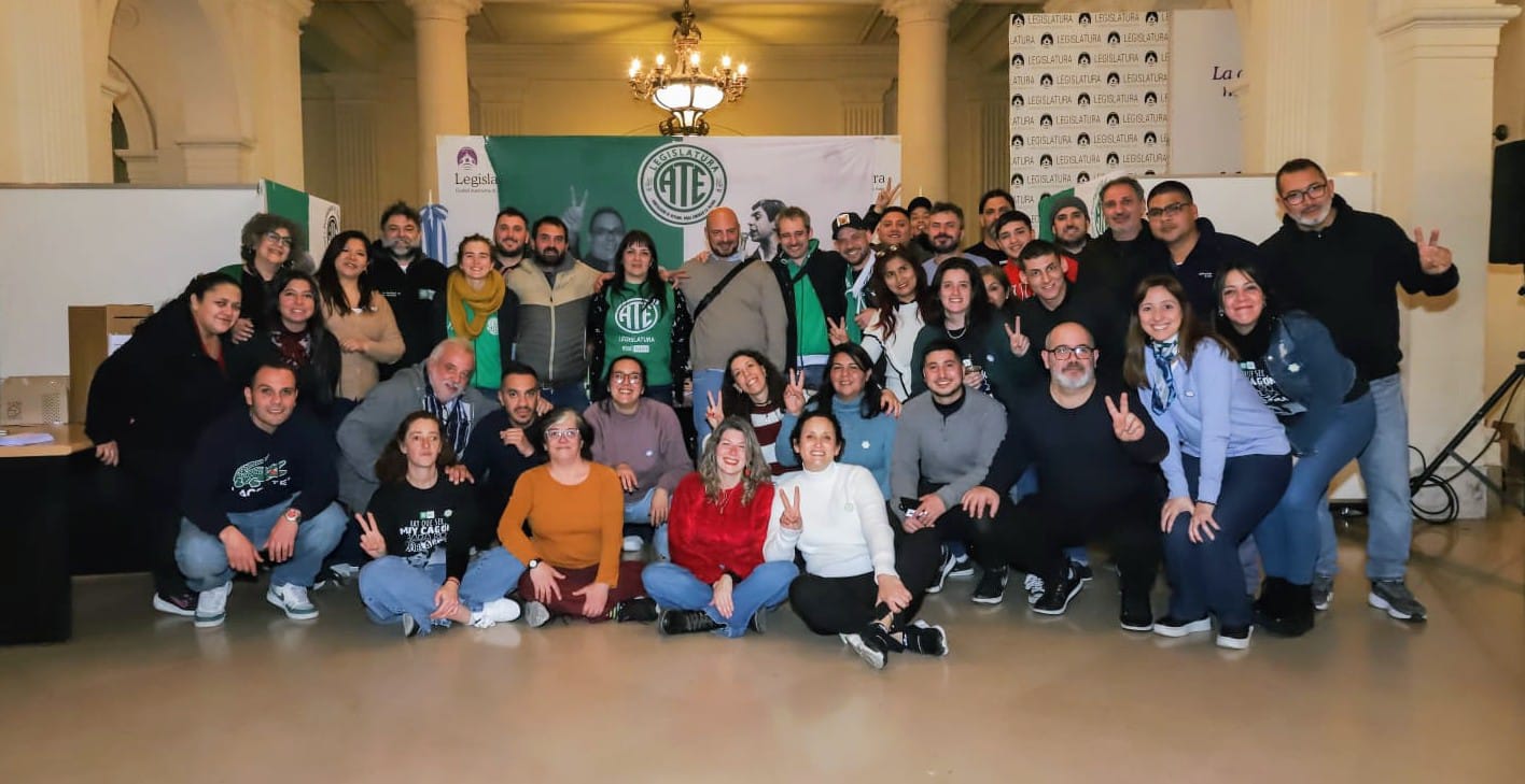 ATE Legislatura ratificó su conducción con respaldo masivo