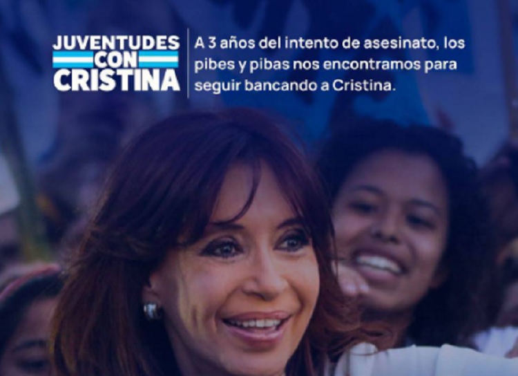 El peronismo marcha en defensa de CFK al cumplirse tres años del atentado