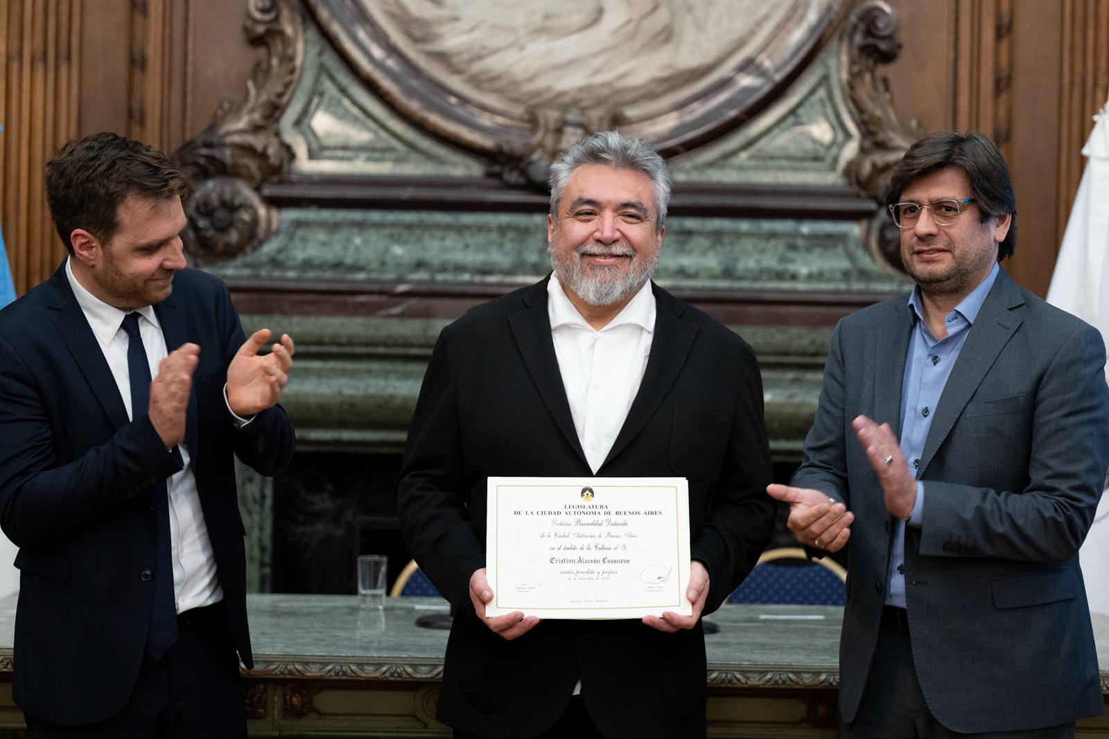 Cristian Alarcón es Personalidad Destacada de la Cultura