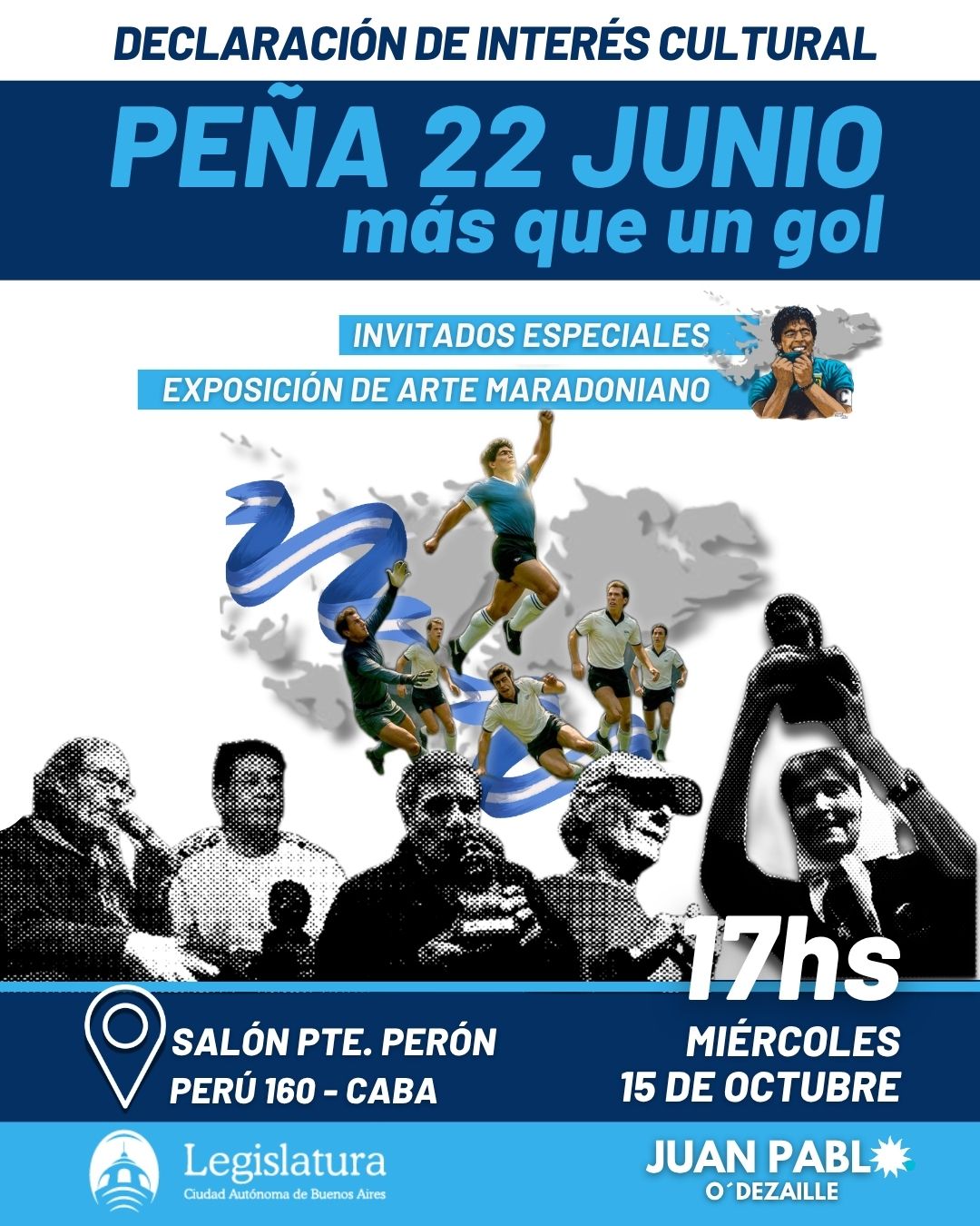 La Legislatura declara de Interés Cultural a la Peña Maradoniana