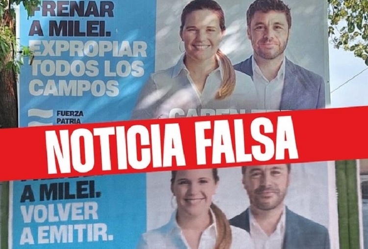 Fake news en Santa Fe: LLA difundió carteles falsos contra Fuerza Patria