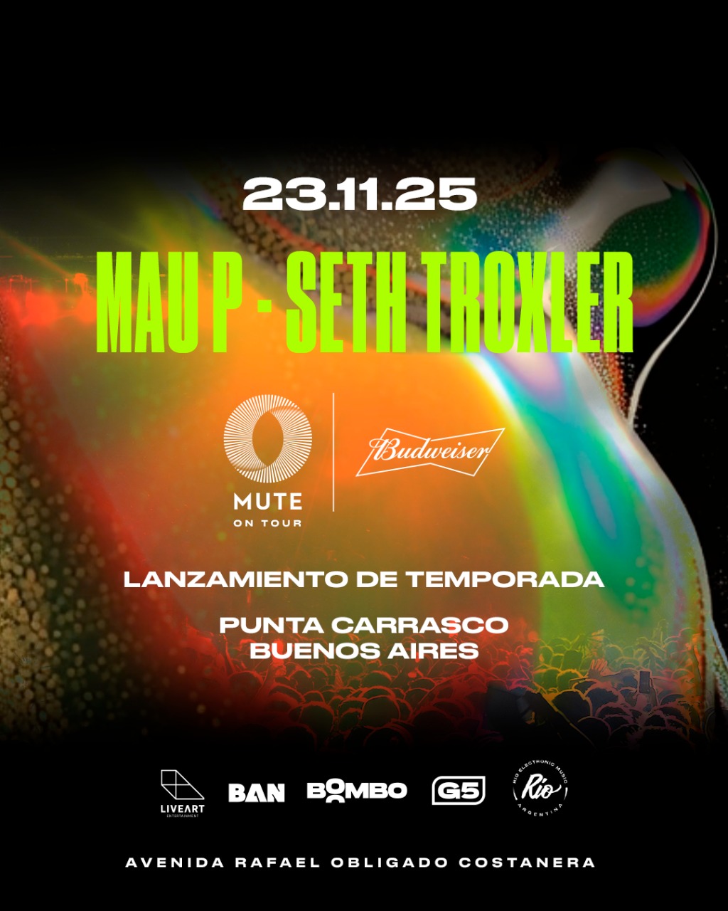 MUTE desembarca en Buenos Aires: lanzamiento del verano 2026 con un line up de lujo