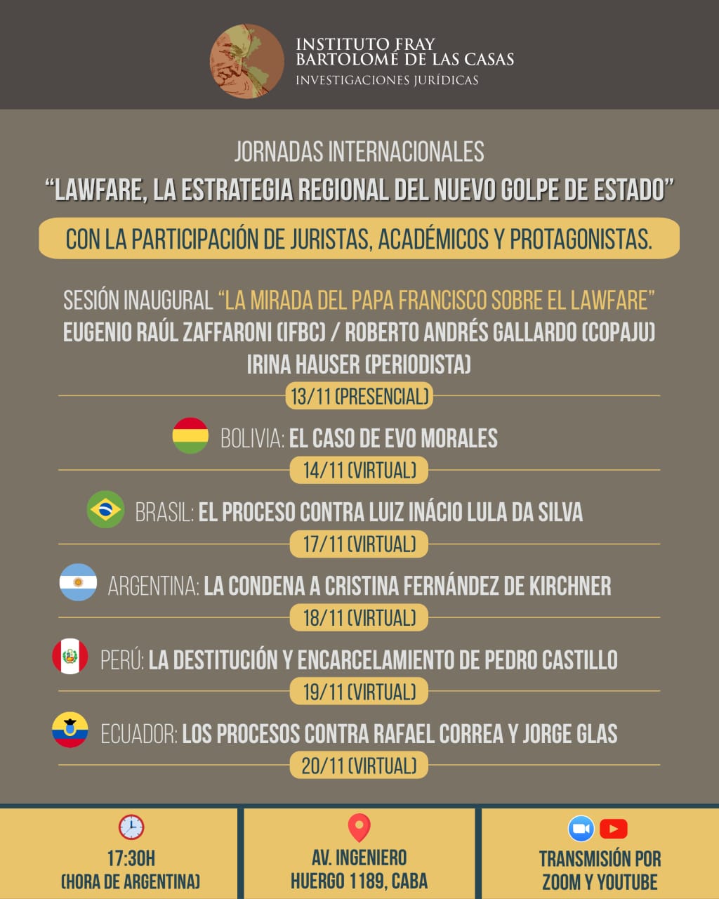 Lawfare como “estrategia regional del nuevo golpe de Estado”