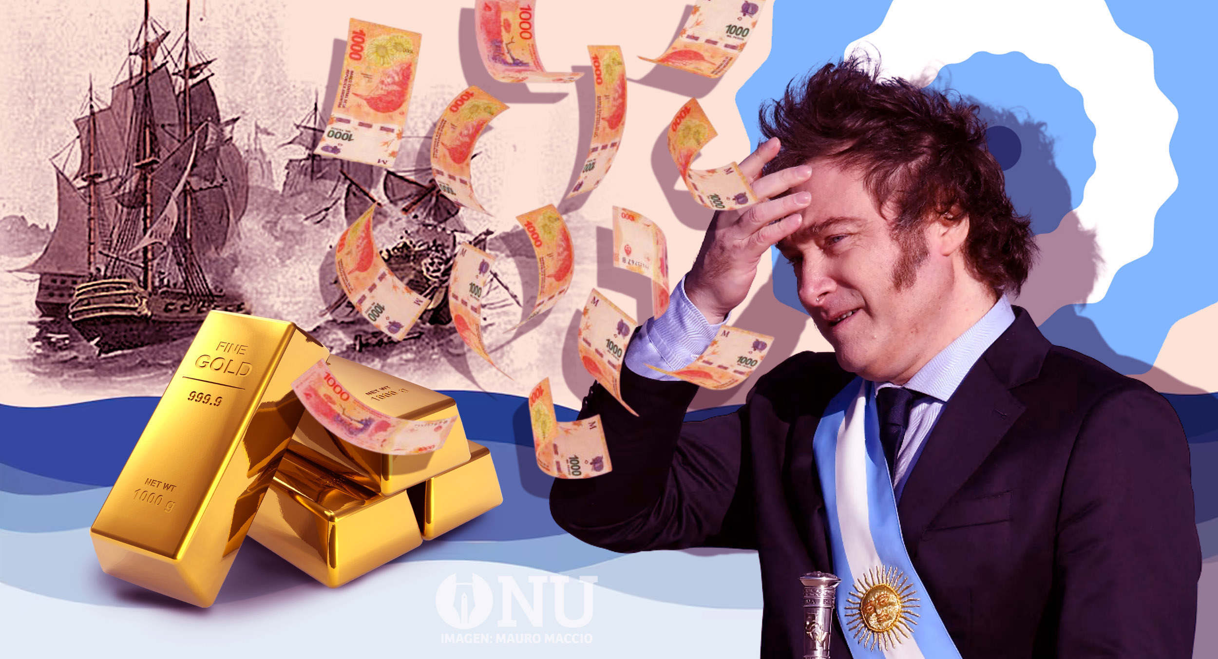 Argentina comercia oro por baratijas