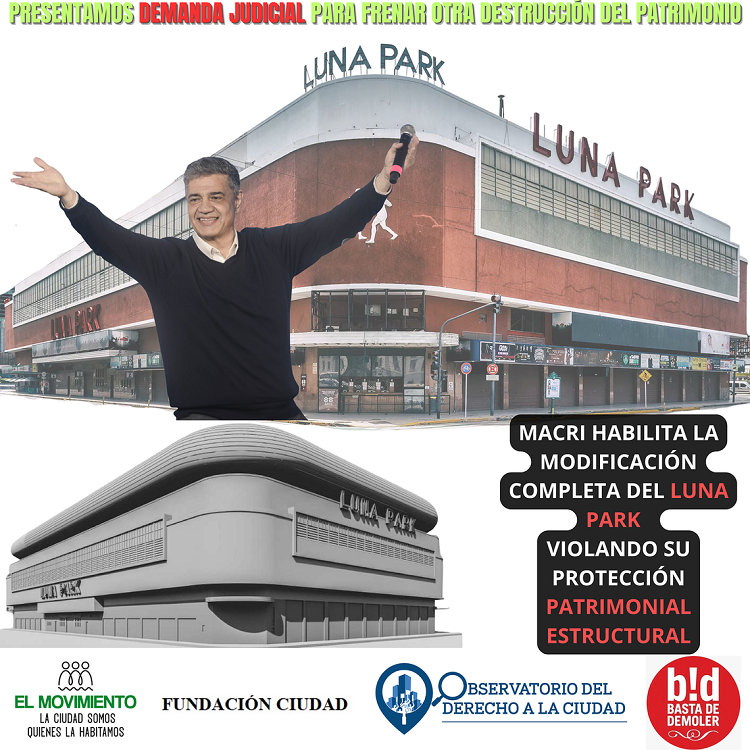 Un amparo ambiental busca preservar el histórico Luna Park