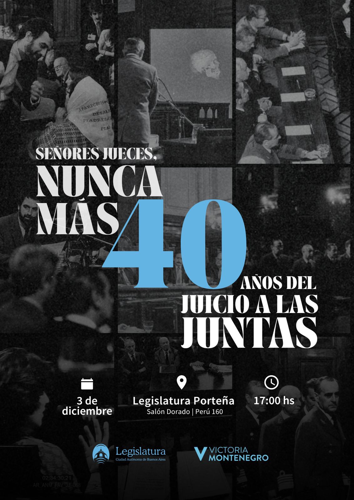 Montenegro reafirma su compromiso con la memoria, la verdad y la justicia